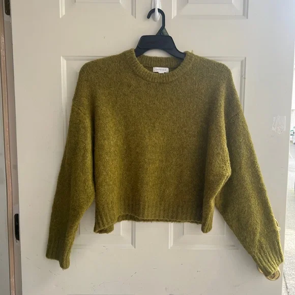 Topshop Mustard Crew Neck Sweater - Picture 12 of 13